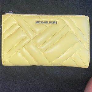 Neon Yellow Wristlet